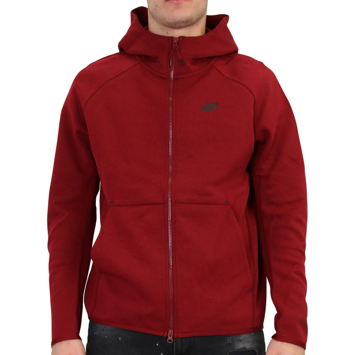 Red nike tech hoodie online