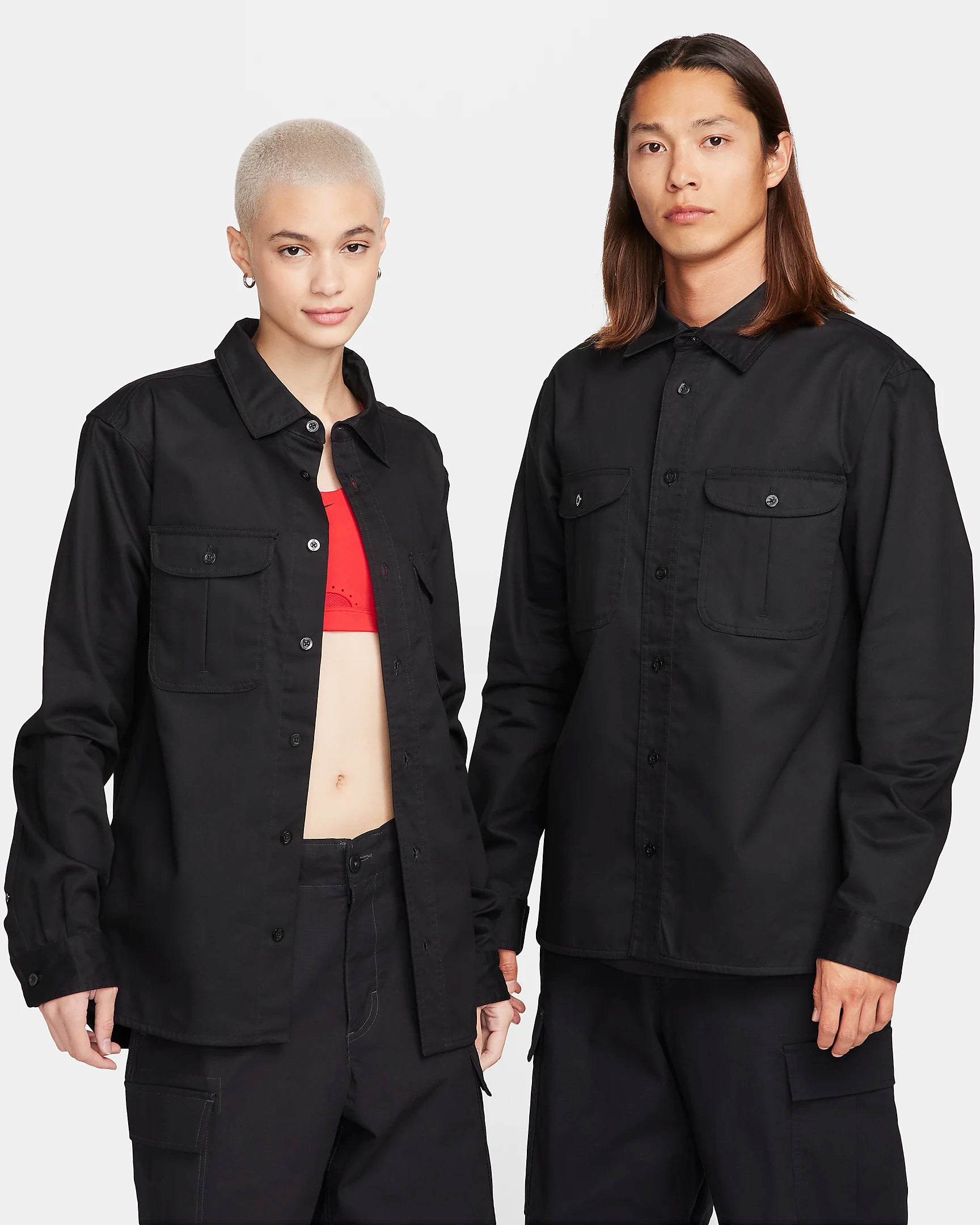 Nike button shirt online