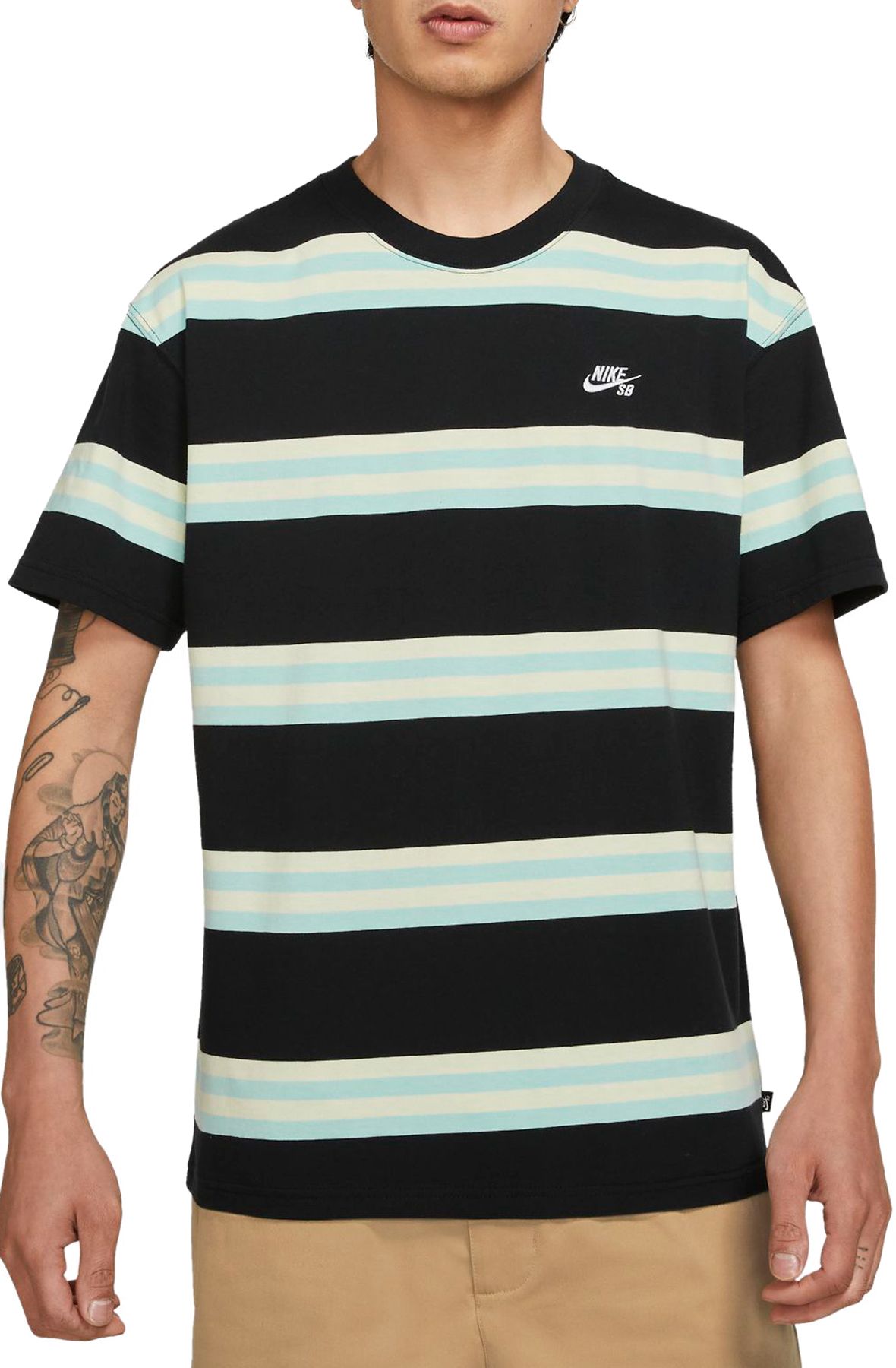 Nike sb striped shirt best sale