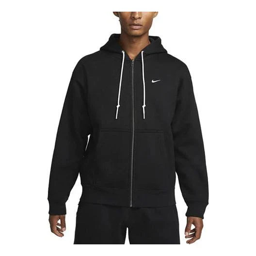 NIKE SOLO SWOOSH FULL-ZIPPED HOODIE